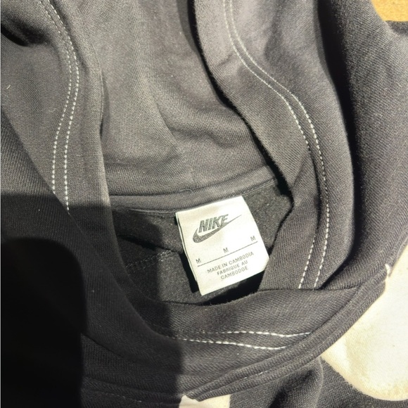 Nike Double Swoosh Hoodie – Black & White – Size Medium Men - Picture 3 of 6